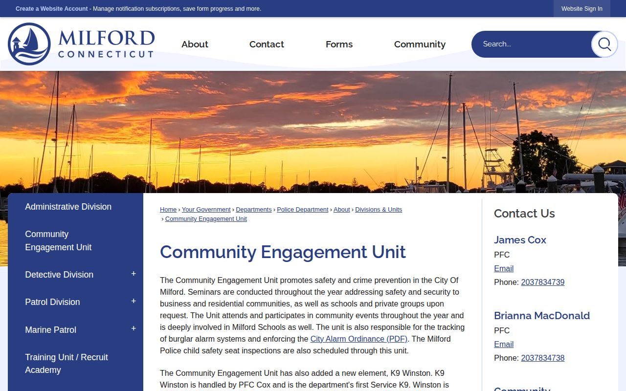 Milford arrest release and booking-log guidance